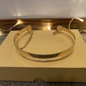 Gold two layered choker